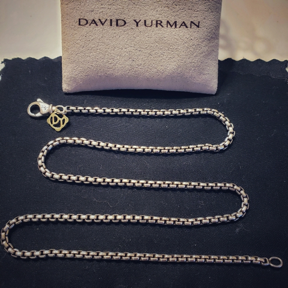 David Yurman Small Box Chain Silver 16"